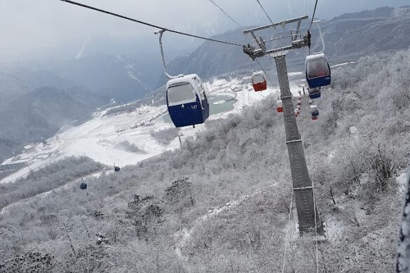 Xiling Snow Mountain Ski Resort Parking Lot - SillySuitcase