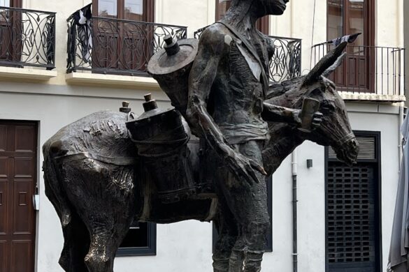 Monument Donkey And Old Man - SillySuitcase